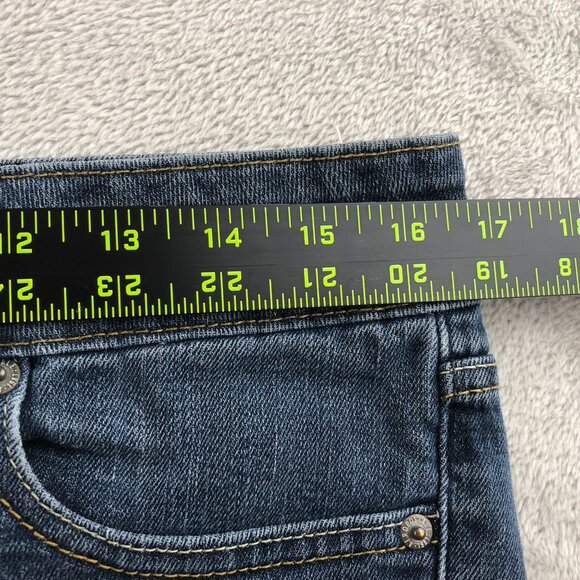 Aeropostale Womens Hailey Flare Jeans Size 9/10 Short Blue Dark Denim Y2K Casual - Picture 6 of 16